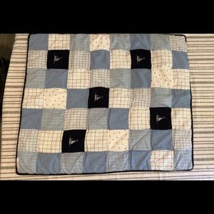 Nautica Infant Baby Blanket Sailboat Blue